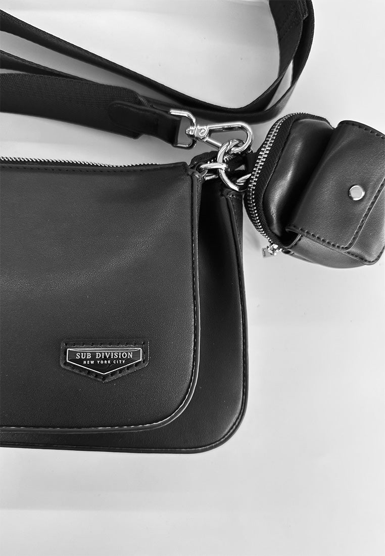 SUB DIVISION Sling Bag - Black - 310001