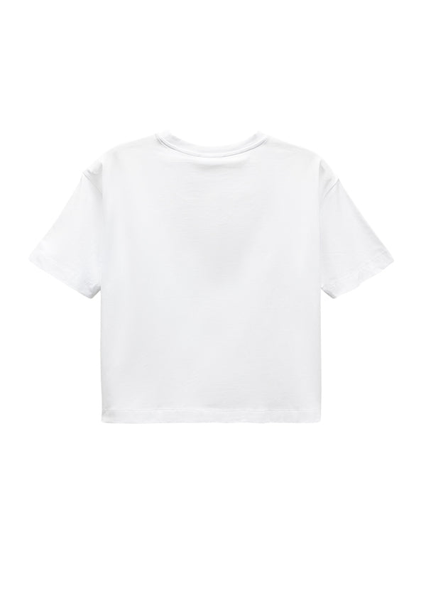 Women Short-Sleeve Fashion Tee - White - M3W788
