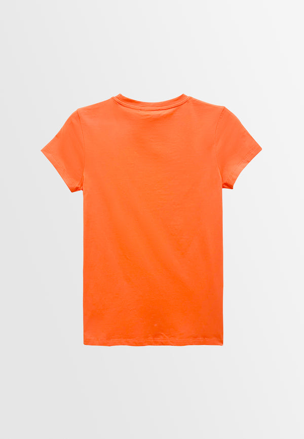 Women Short-Sleeve Graphic Tee - Orange - M3W774