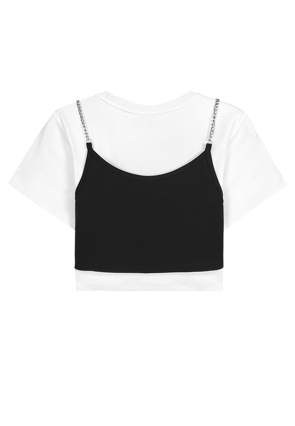 Women Short-Sleeve Fashion Tee - White - 310195