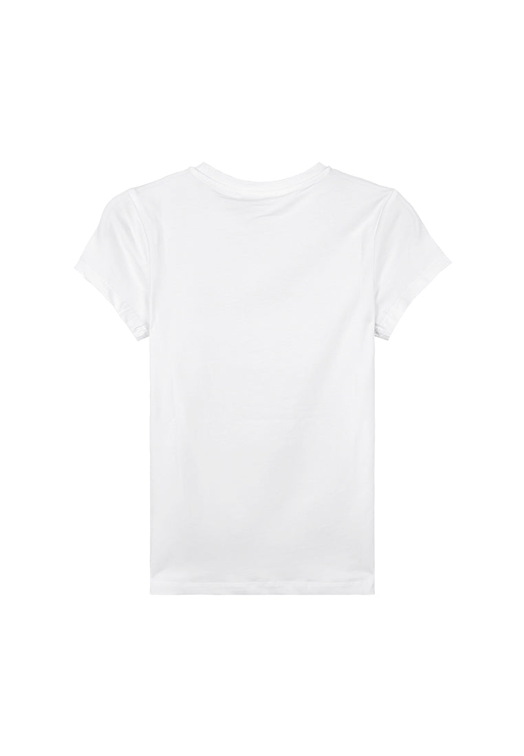 Women Short-Sleeve Graphic Tee - White - F3W853