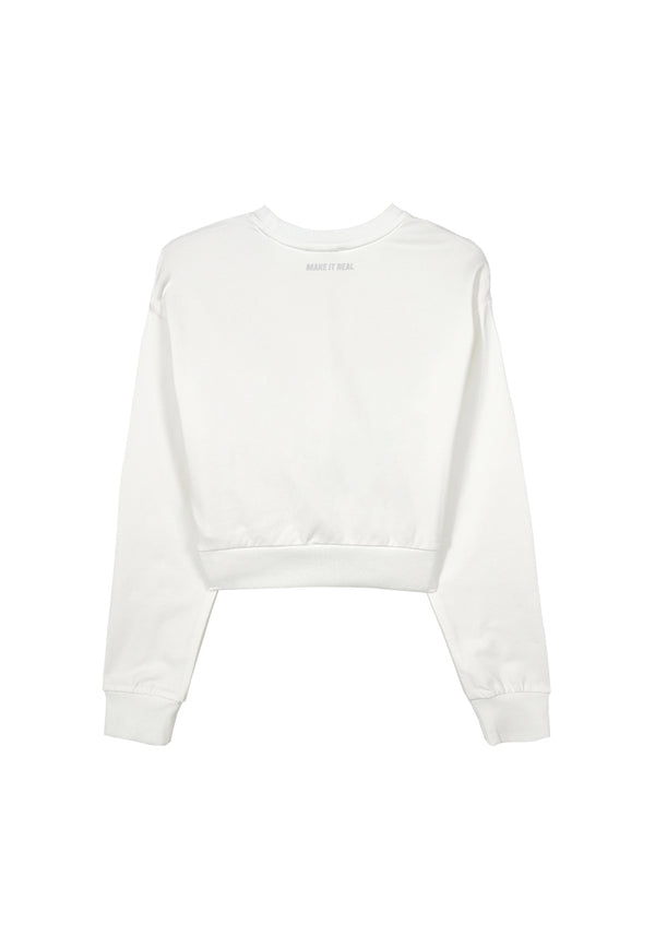 Women Long-Sleeve Sweatshirt - White - 310006