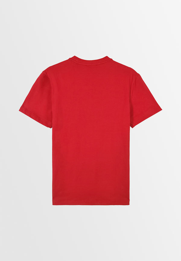 Men Short-Sleeve Graphic Tee - Red - 410026