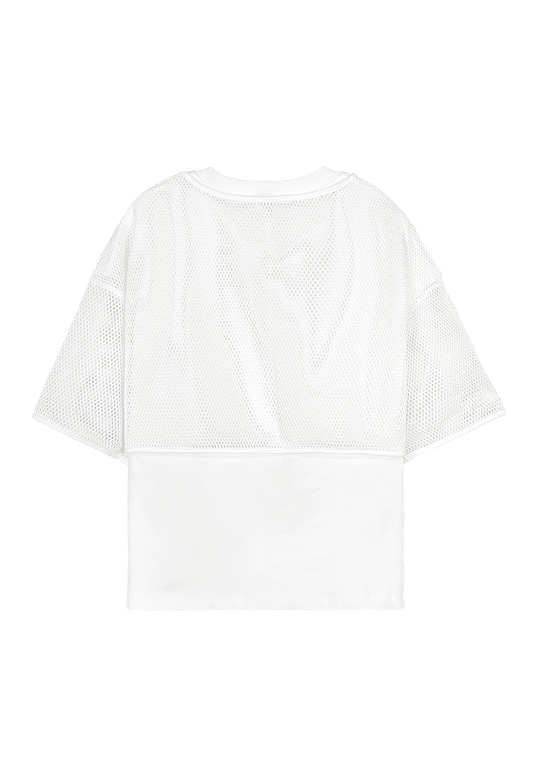 Women Short-Sleeve Fashion Tee - White - 410002
