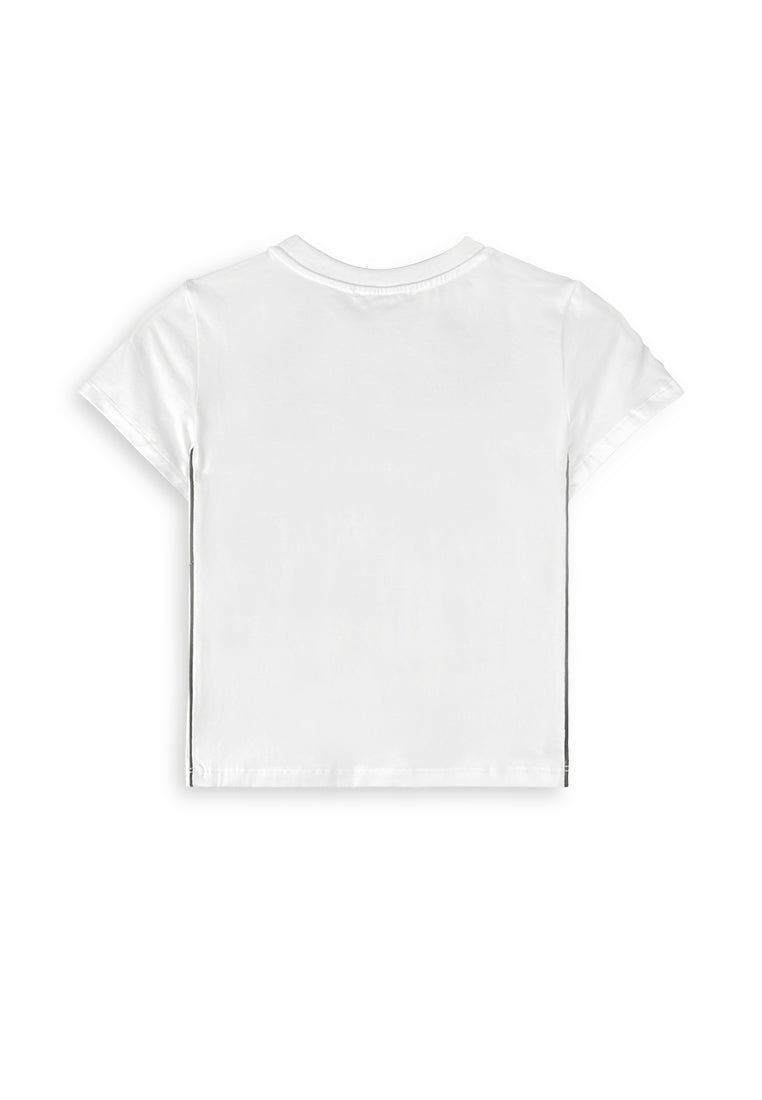 Women Cropped T-Shirt - White - 510075
