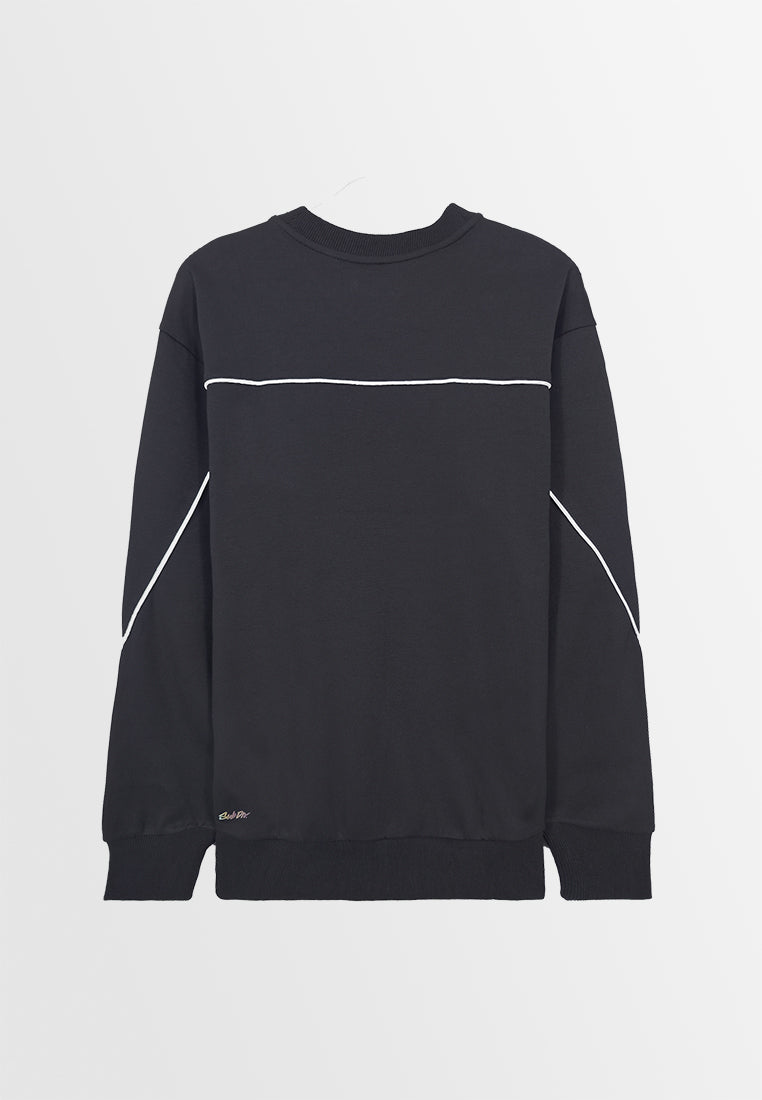 Men Long-Sleeve Sweatshirt - Black - M3M848