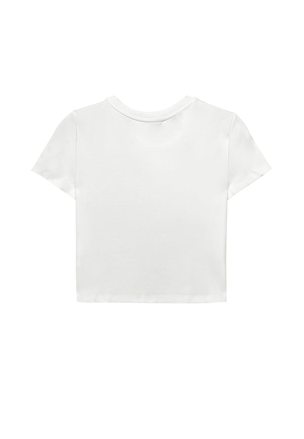 Women Short-Sleeve Fashion Tee - White - M3W794