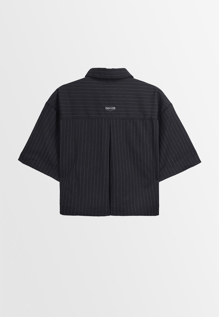 Women Short-Sleeve Shirt - Dark Grey - M3W802