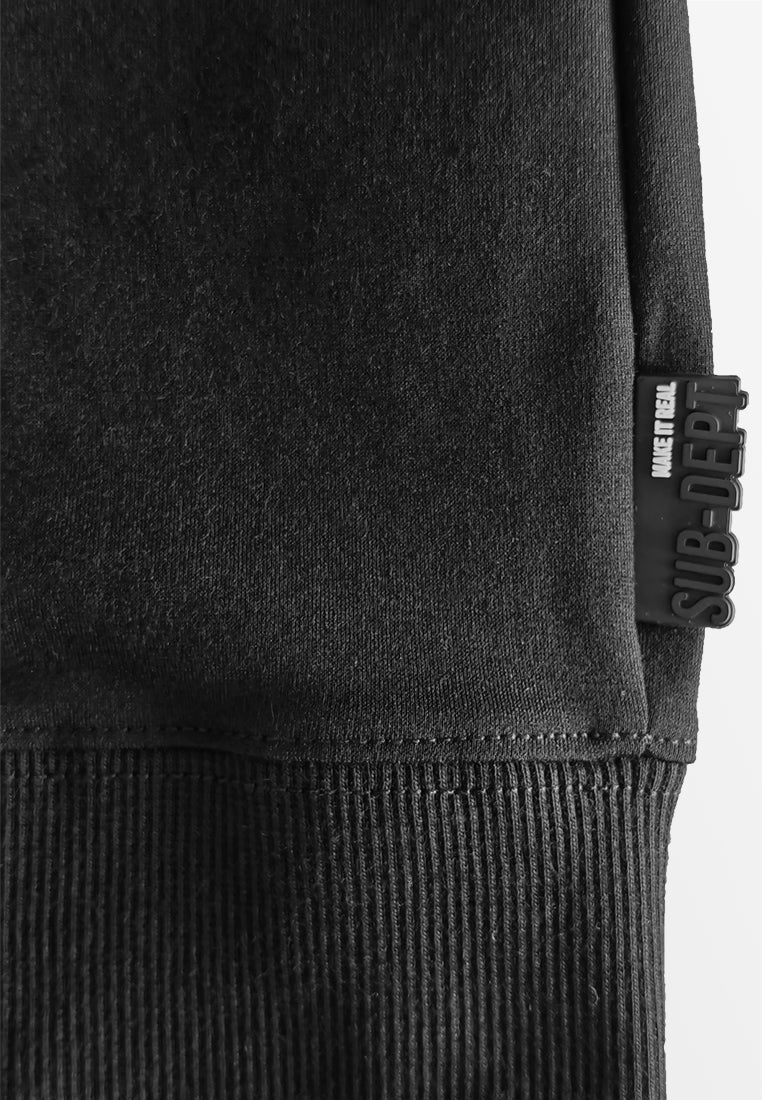 Women Short-Sleeve Sweatshirt - Black - 510267