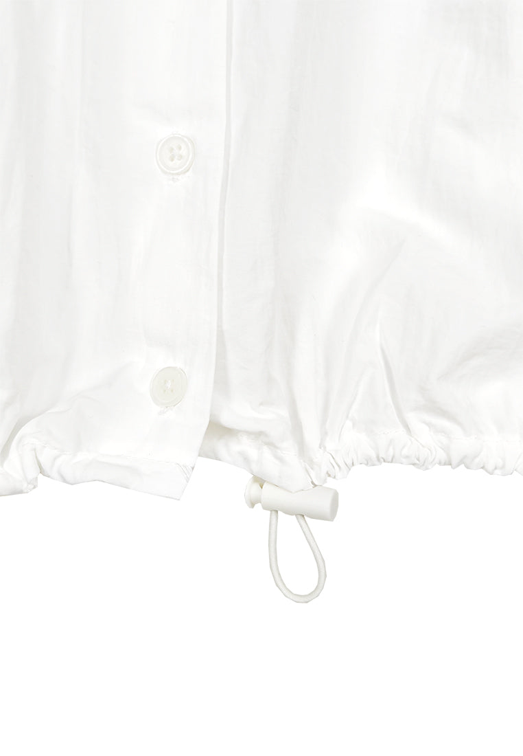Women Long-Sleeve Blouse - White - 310033