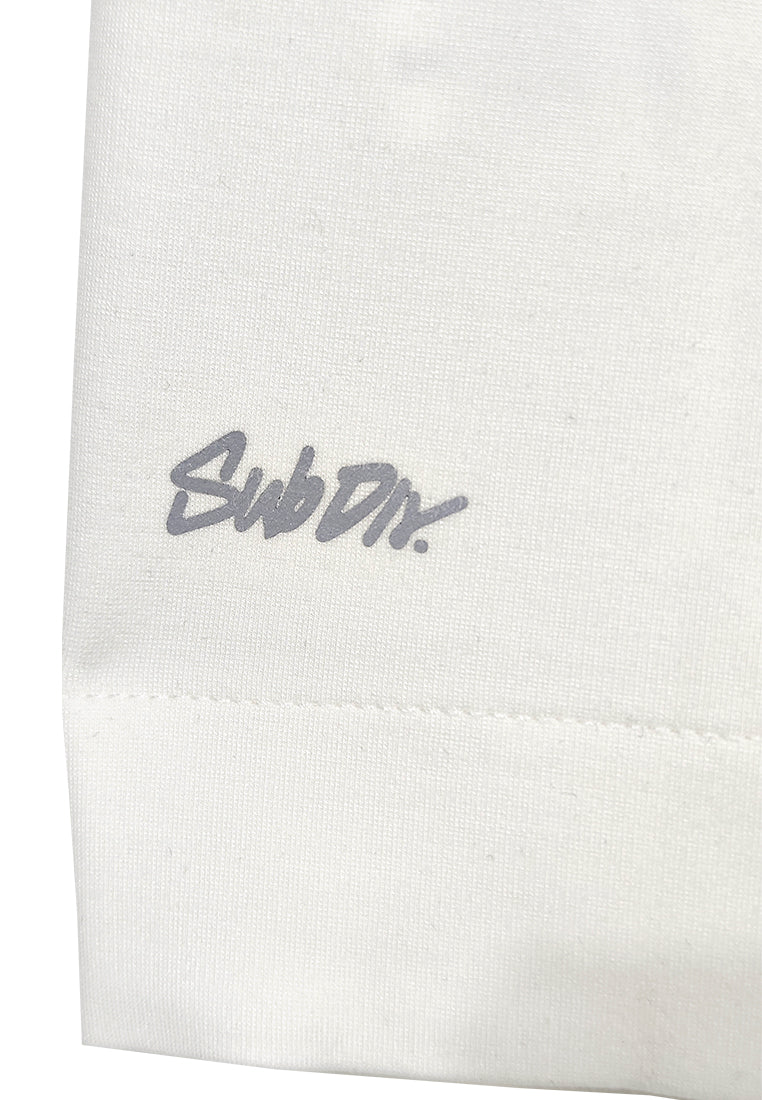 Men Short-Sleeve Sweatshirt Hoodie - White - M3M846