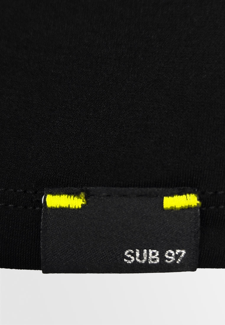 Women Short-Sleeve Fashion Tee - Black - 410284