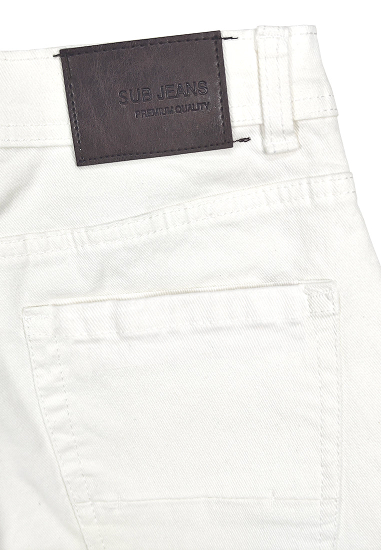 Men Short Jeans - White - 310212