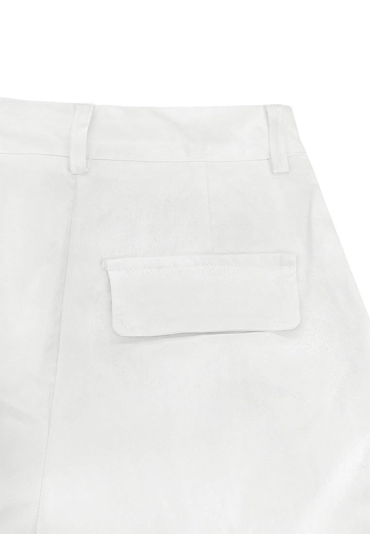 Women Wide Leg Pants - White - 610341