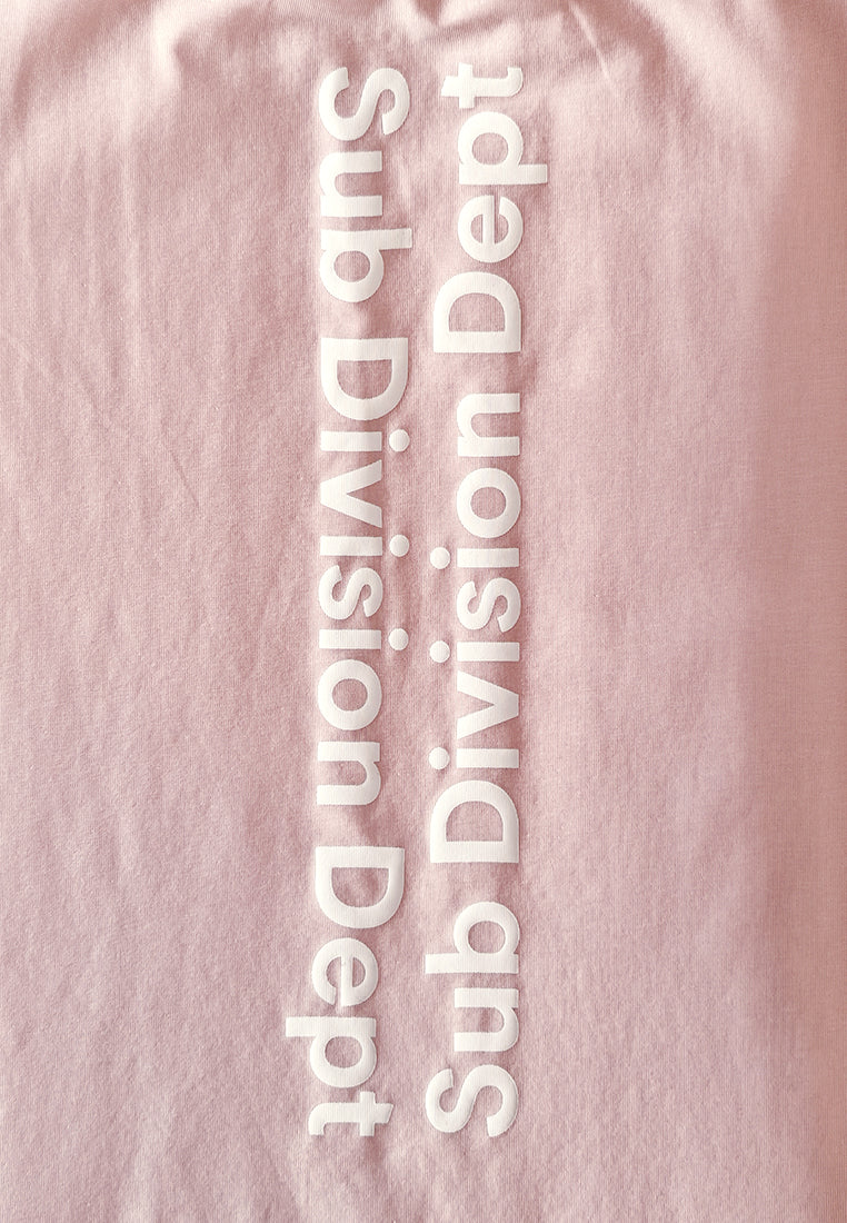 Women Short-Sleeve Fashion Tee - Pink - 510059