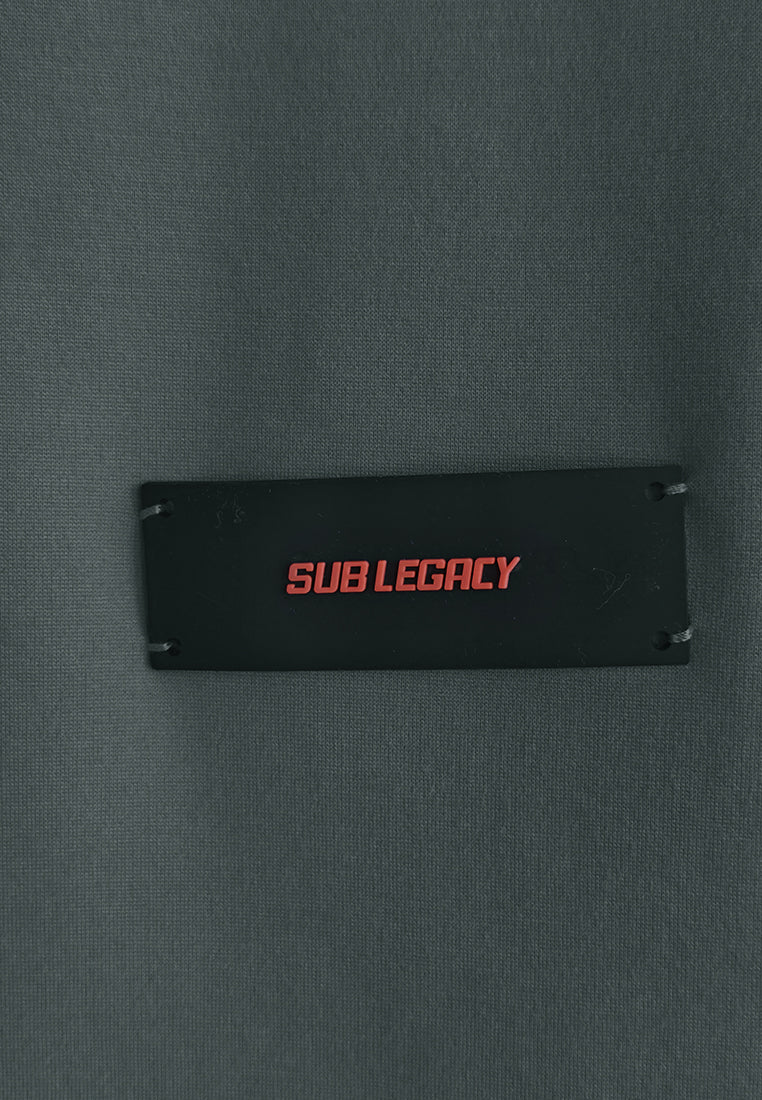 Men Oversized Short-Sleeve Sweatshirt - Dark Grey - 510234