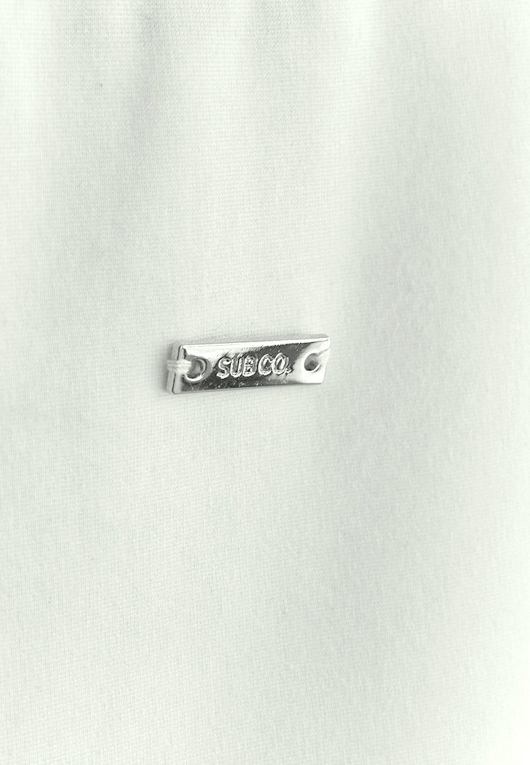 Women Cropped T-Shirt - White - 410236