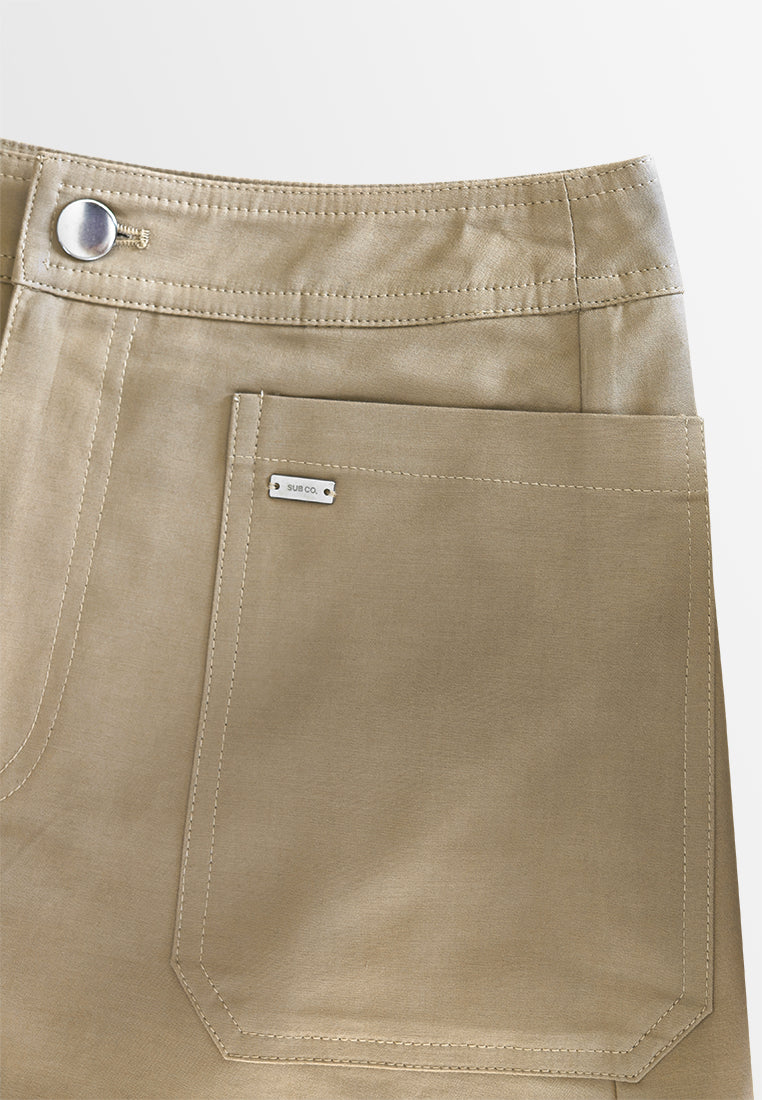 Women Short Skirt - Khaki - 610355