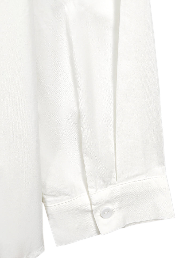 Women Long-Sleeve Shirt - White - 410220