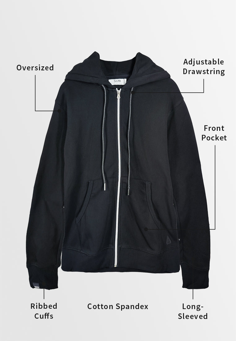 Men Hoodies Jacket - Black - M3M901