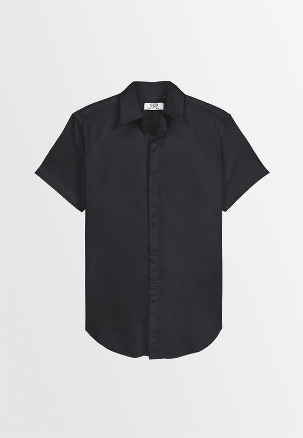 Men Short-Sleeve Shirt - Black - 310203