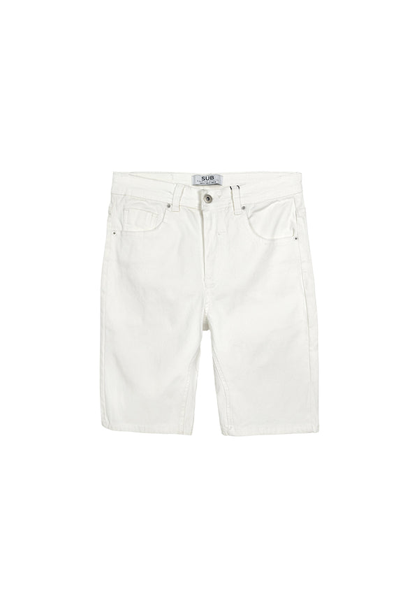 Men Short Jeans - White - 310212