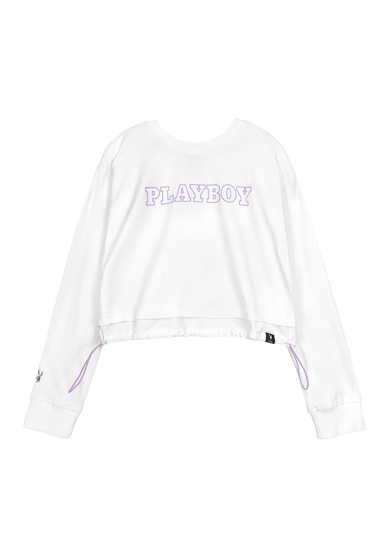 Playboy x SUB Women Long-Sleeve Sweatshirt White 410110 – SUB