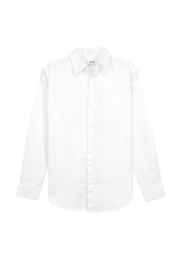 Men Long-Sleeve Shirt - White - 310206