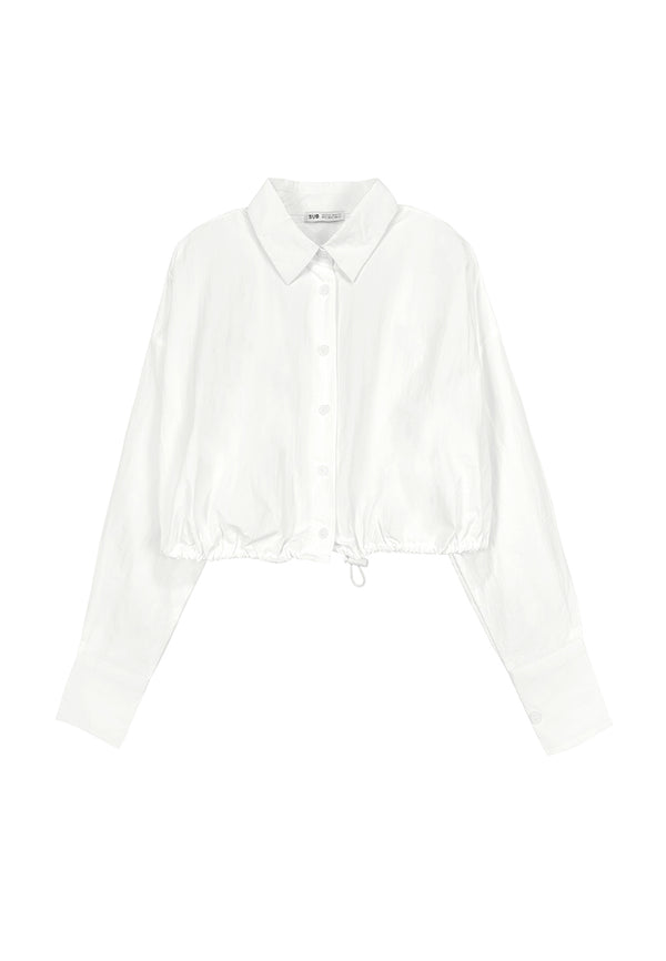 Women Long-Sleeve Blouse - White - 310033