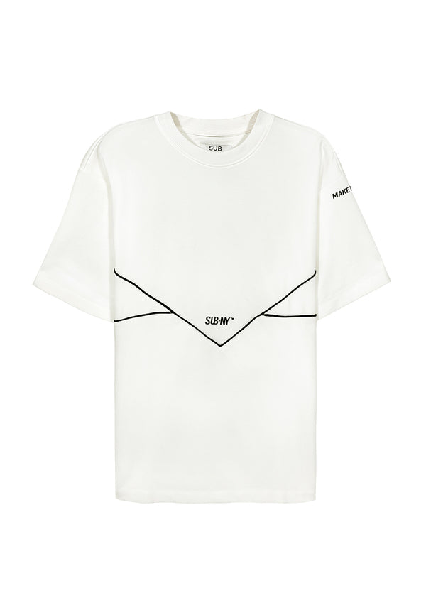 Men Short-Sleeve Fashion Tee - White - M3M842