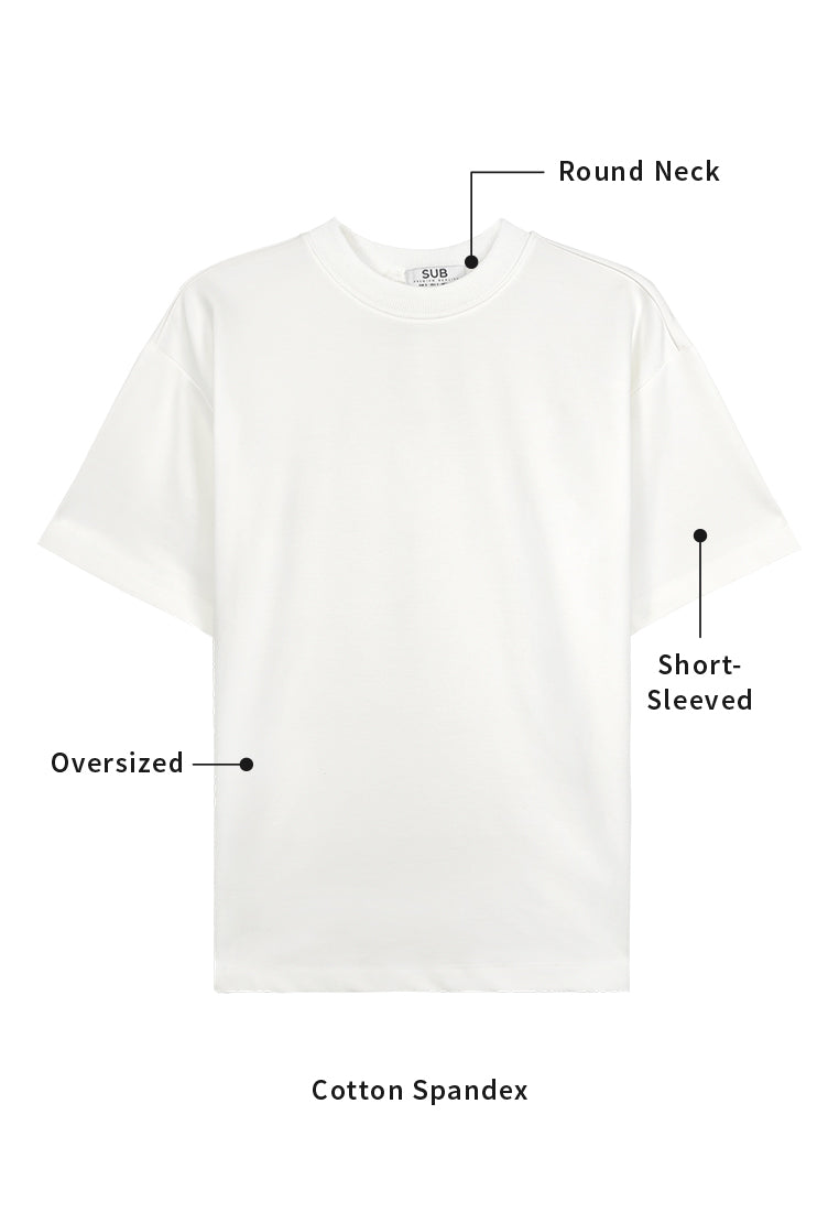 Men Short-Sleeve Fashion Tee - White - 310201