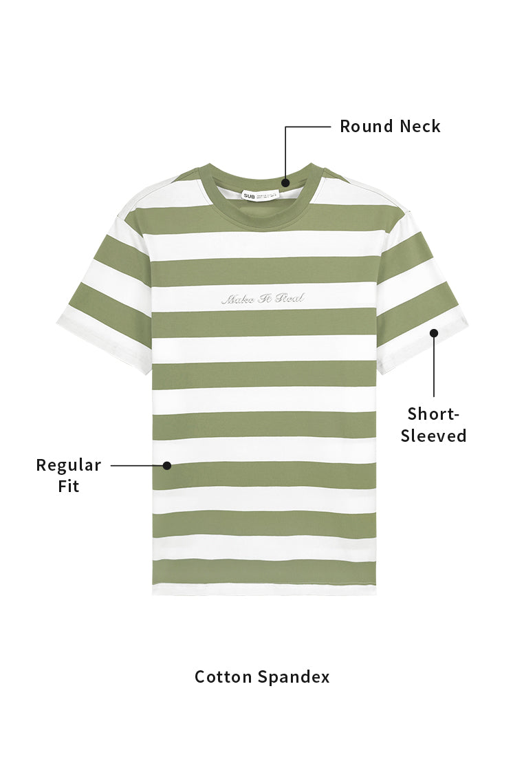 Men Short-Sleeve Graphic Tee - Green - 310185