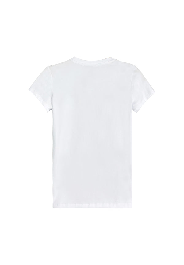 Women Short-Sleeve Graphic Tee - White - 310050