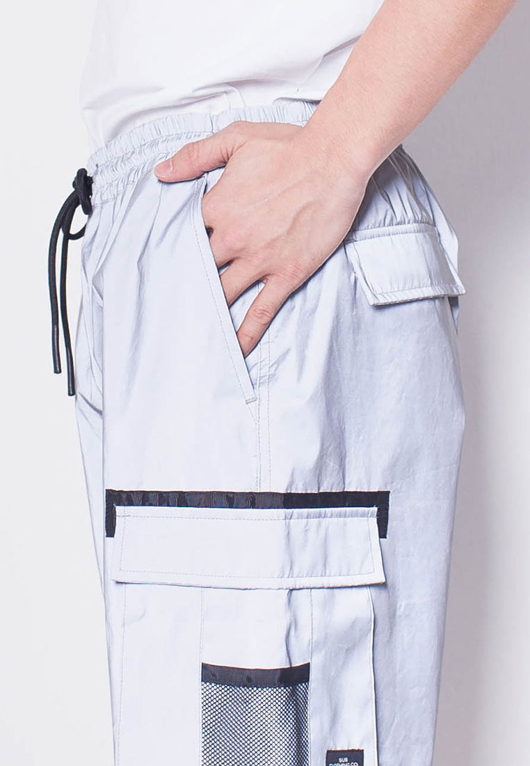 Men Cargo Shorts - GREY - H0M695