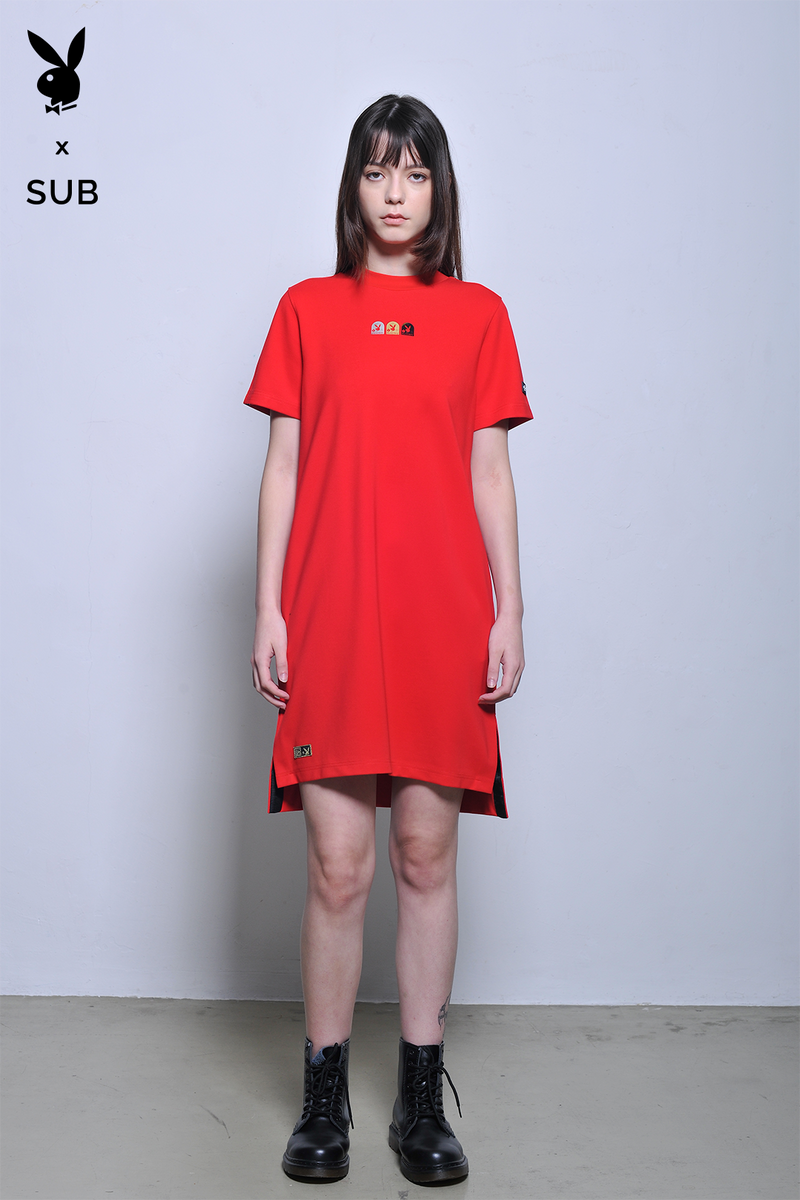 Playboy x SUB Women Dress - Red - H2W742