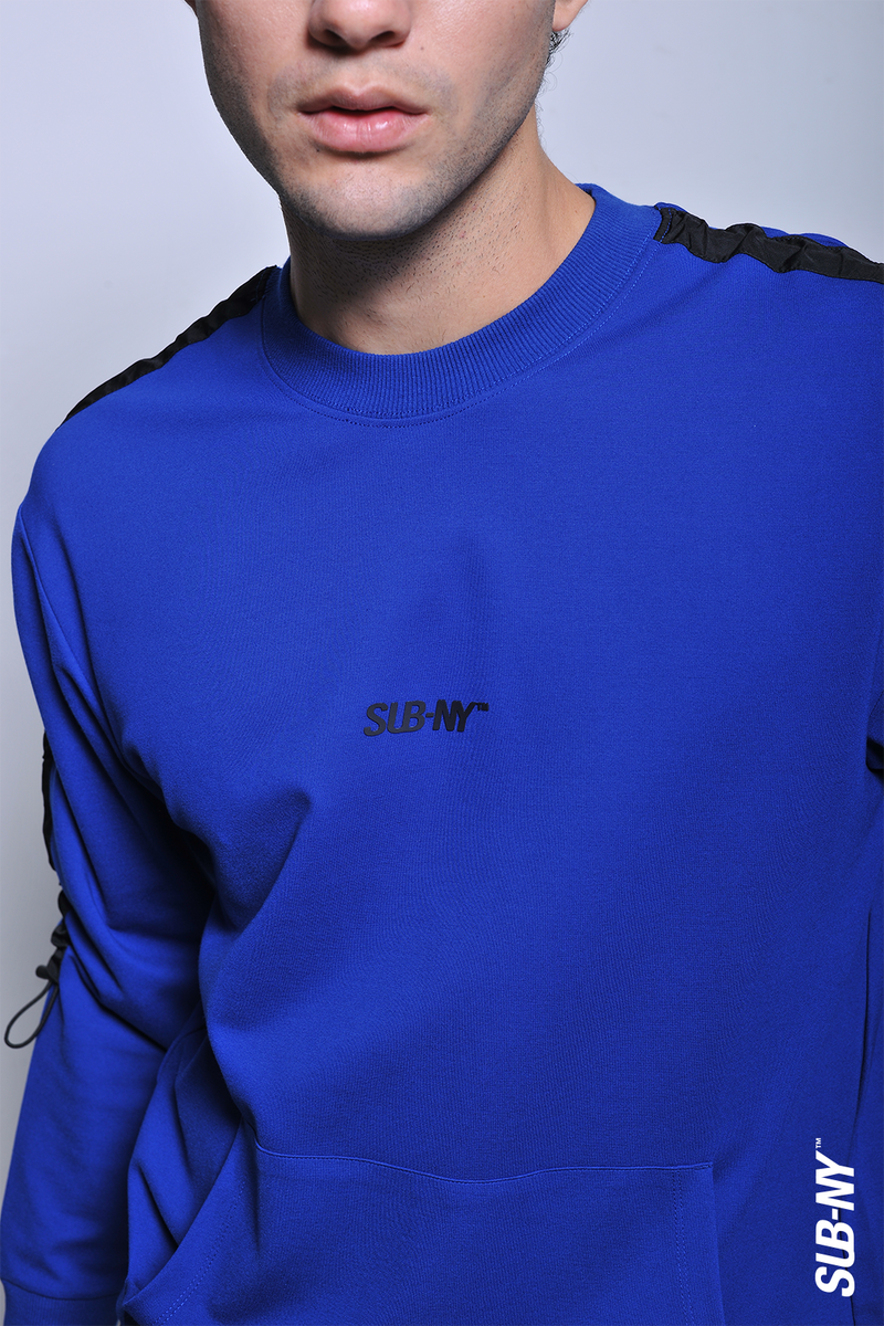 Men Long Sleeve Sweatshirt - Blue - H2M654