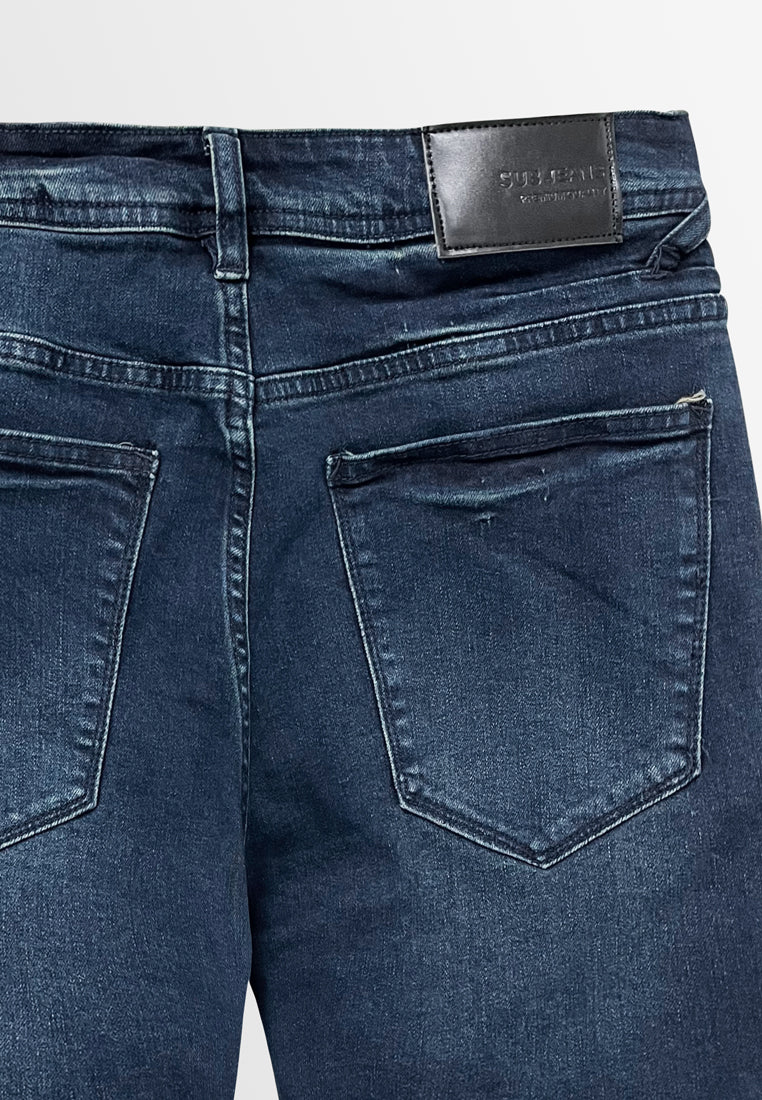 Men Short Jeans - Dark Blue - S3M558