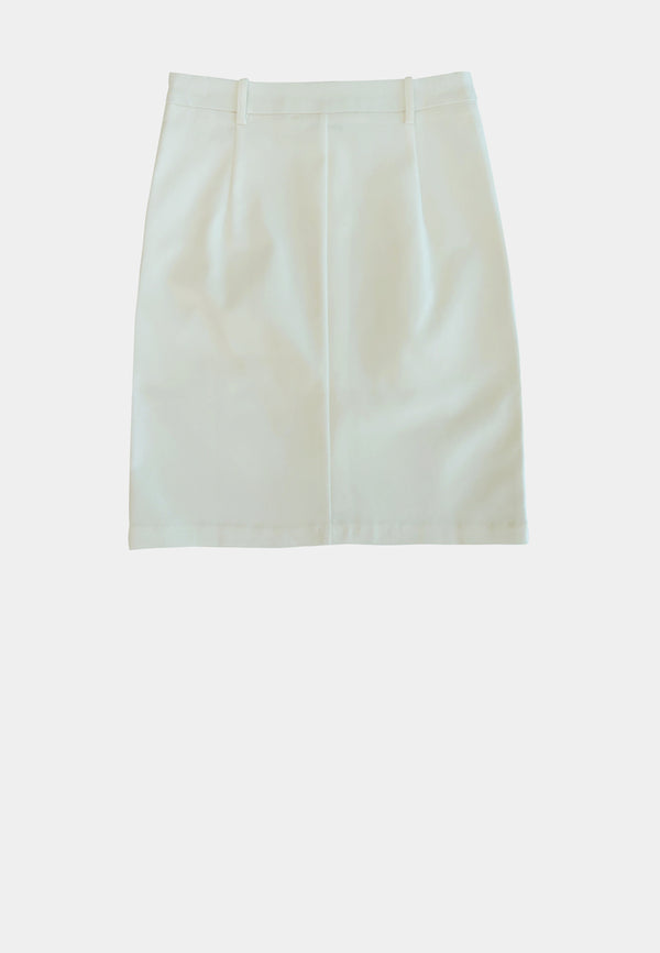 Women A-Line Skirt - White - H1W207