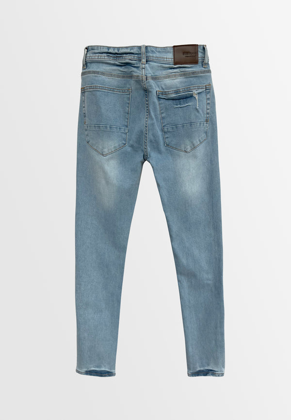 Men Skinny Fit Long Jeans - Blue - H2M433