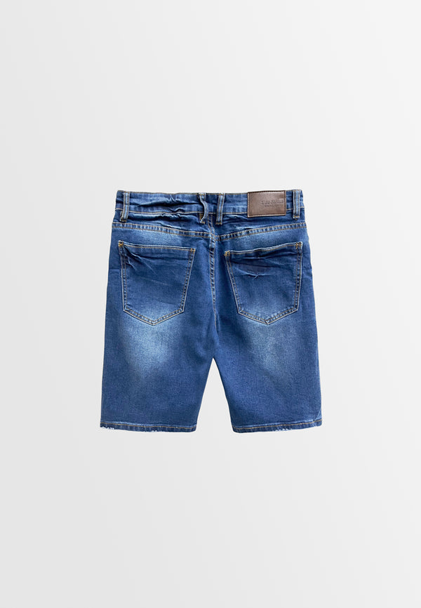 Men Short Jeans - Dark Blue - M3M806