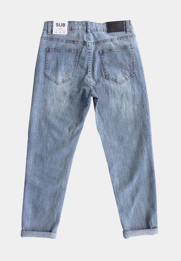 Men Slim Fit Long Jeans - Blue - H1M142