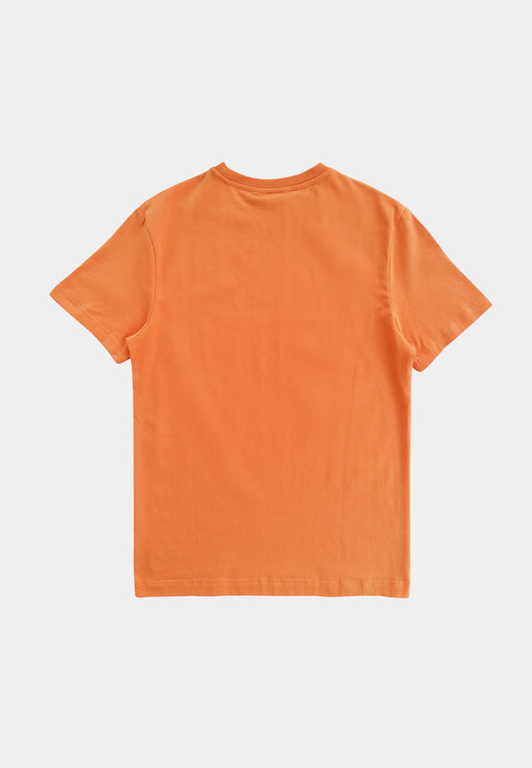 Men Short-Sleeve Basic Tee - Dark Orange - M2M297