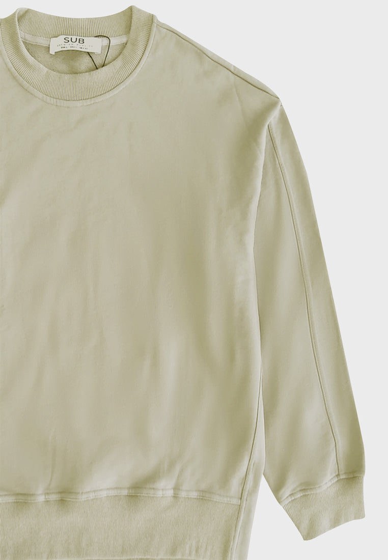 Men Long-Sleeve Sweatshirt - Khaki - H1M170