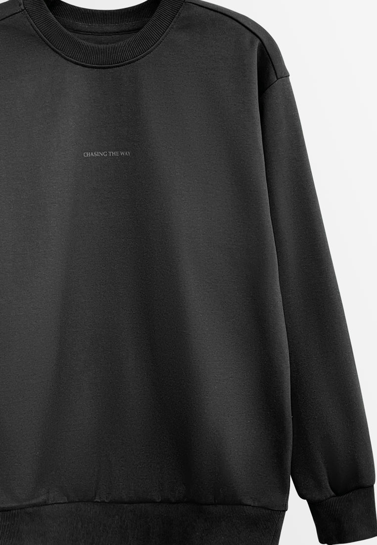 Men Long-Sleeve Sweatshirt - Black - H2M459