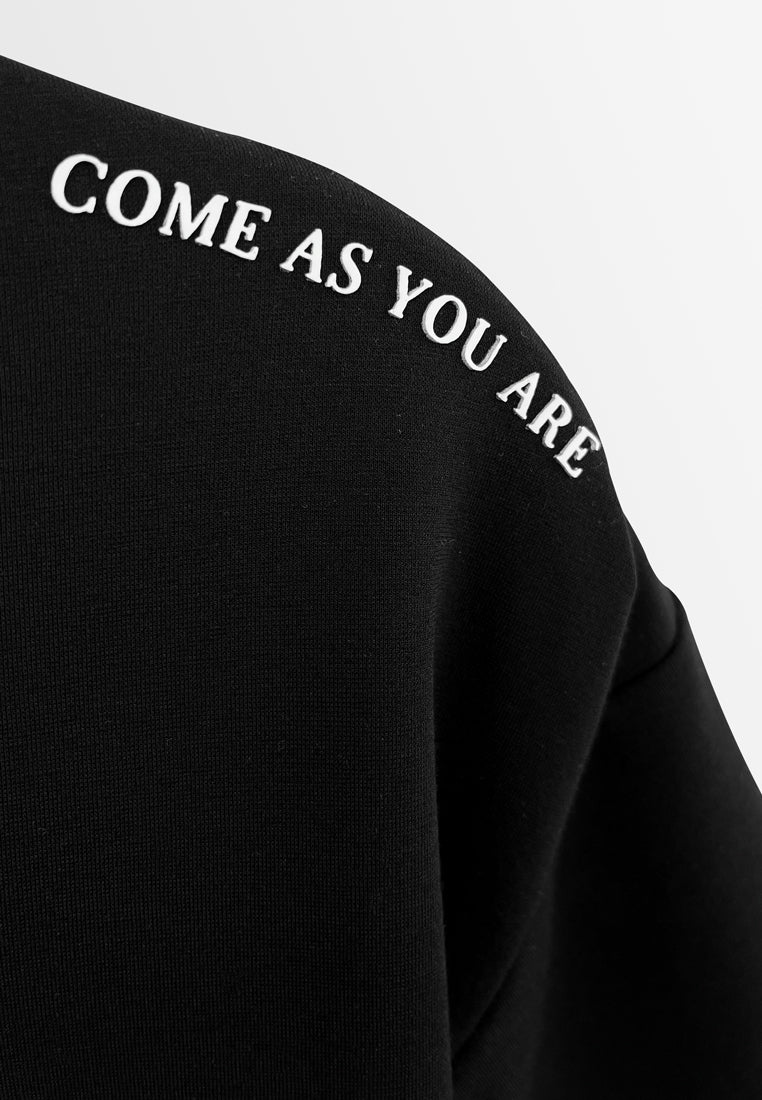 Men Short-Sleeve Sweatshirt - Black - H2M484