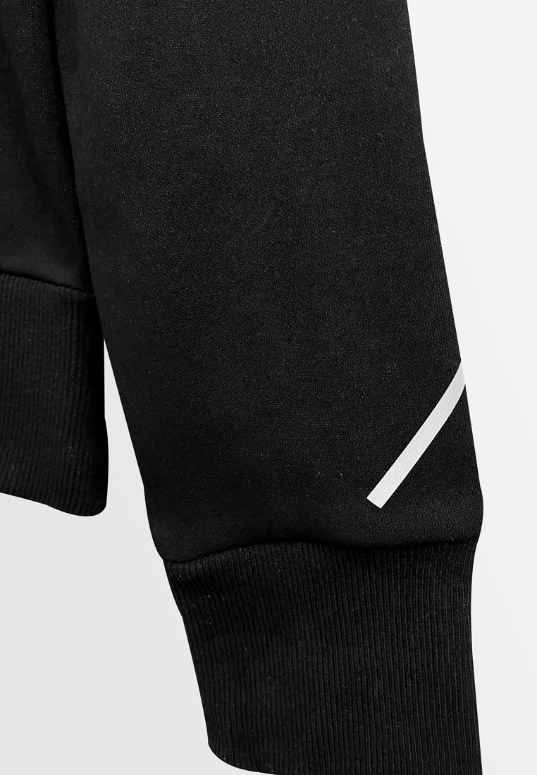 Men Long-Sleeve Oversized Sweatshirt Hoodies - Black - H2M486