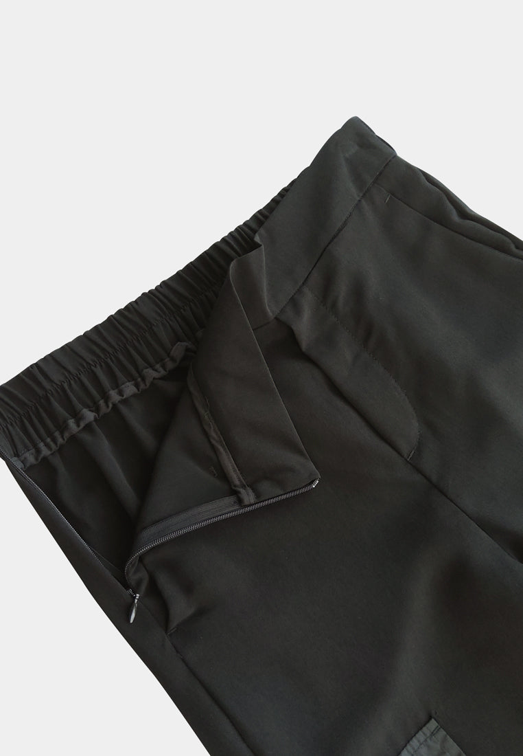 Women Long Jogger Pants - Black - S2W278