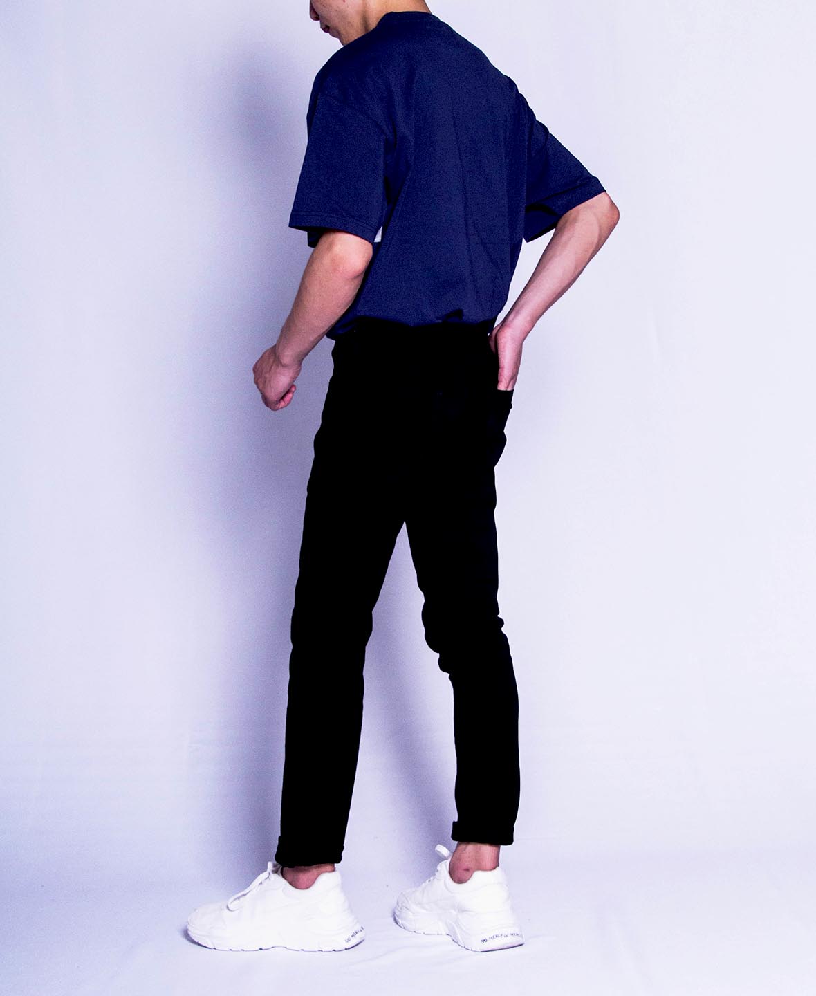 Men Long Pants - Black - F9M070