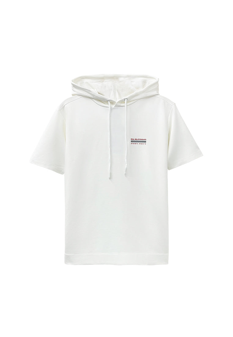 Men Short-Sleeve Sweatshirt Hoodie - White - H2M792 – SUB Apparel Online  Store