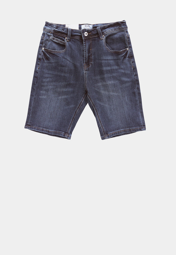 Men Short Jeans - Dark Blue - H0M671